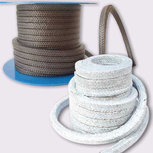 Cordones de gráfito y PTFE